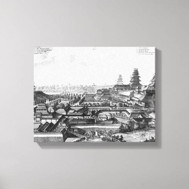 Toile Palais impérial à Ido, Japon (Recto)