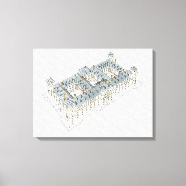 Toile Palais Royal d'El Pardo. Madrid Espagne (Recto)