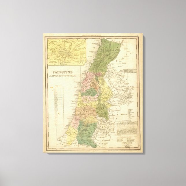 Toile Palestine et pays limitrophes 2 (Recto)