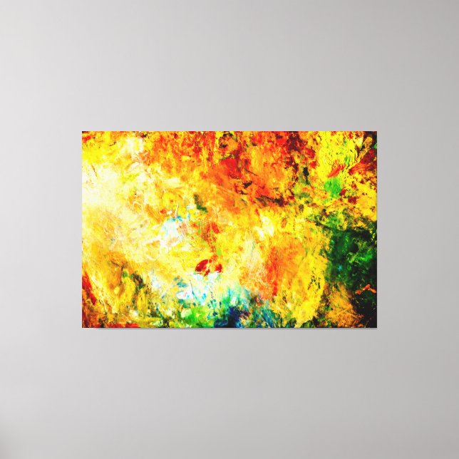 Toile Palette Artiste Colorée (Recto)