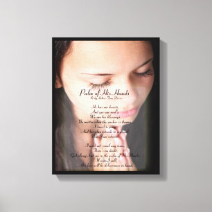 Toile Palme de ses mains POEM 4 CANVAS IMPRIMER