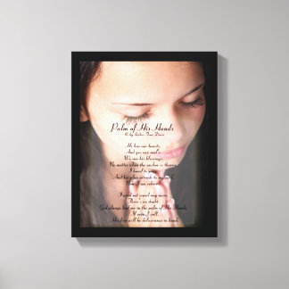 Toile Palme de ses mains POEM CANVAS IMPRIMER