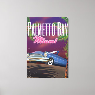 Toile Palmetto Bay Florida USA 80s affiche