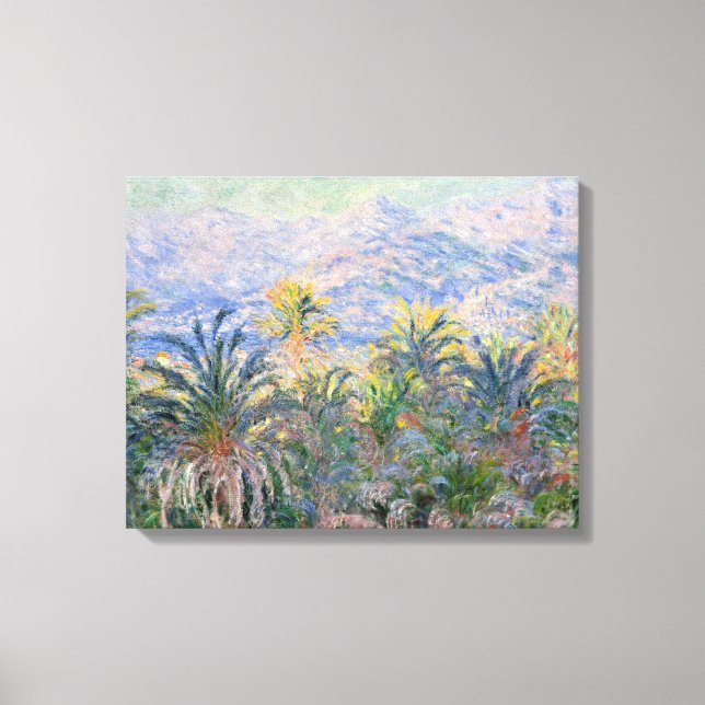 Toile Palmiers de Claude Monet à Bordighera (Recto)