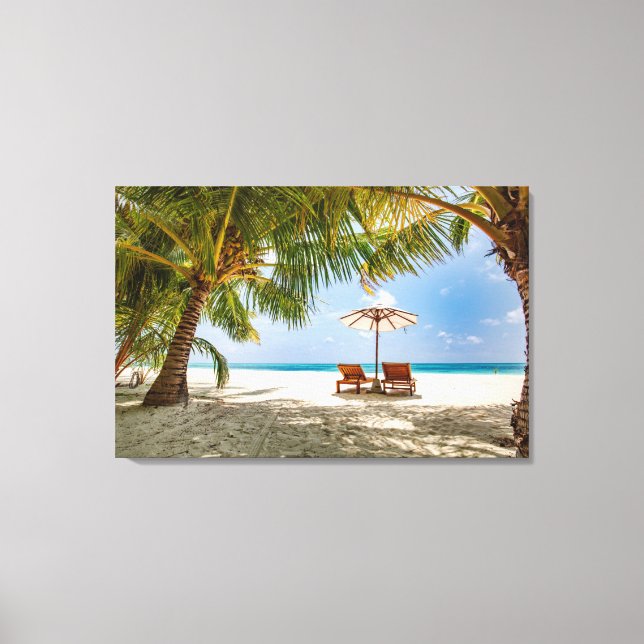 Toile Palmiers | Moody Sky (Recto)