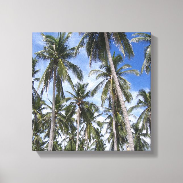 Toile Palmiers tropicaux (Recto)