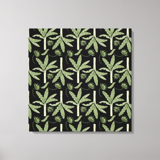 Toile palmiers tropicaux sans couture motif (Recto)