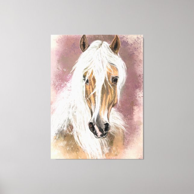 Toile Palomino Horse Canvas Imprimer (Recto)