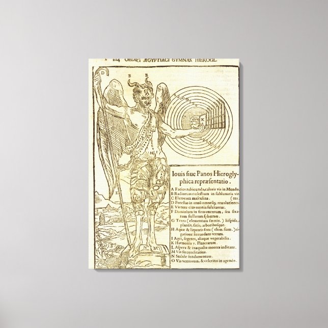 Toile Pan, le dieu universel, et les éléments qu'il répr (Recto)