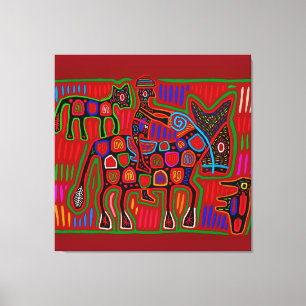 Toile Panama Mola - Sauver un cheval monter un cowboy