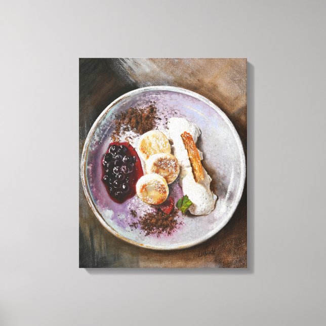 Toile Pancakes au fromage aux baies - Gourmandise (Recto)