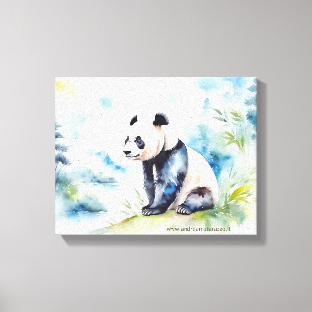 Toile Panda apporte bonne chance (Recto)