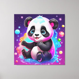 Toile Panda bébé