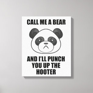 Toile Panda Punch Canvas Print (Iris Wildthyme)