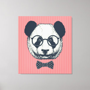Toile Panda stripes