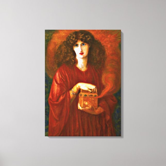 Toile Pandora - Dante Gabriel Rosetti peinture (Recto)