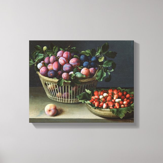 Toile Panier de prunes et panier de fraises, 1632 (Recto)