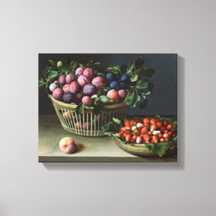 Toile Panier des prunes et panier des fraises, 1632