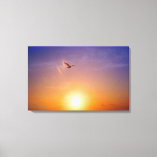 Toile Panneau Bliss de coucher de soleil 3