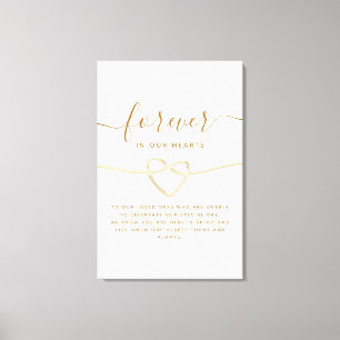 Toile Panneau commémoratif de mariage à calligraphie min