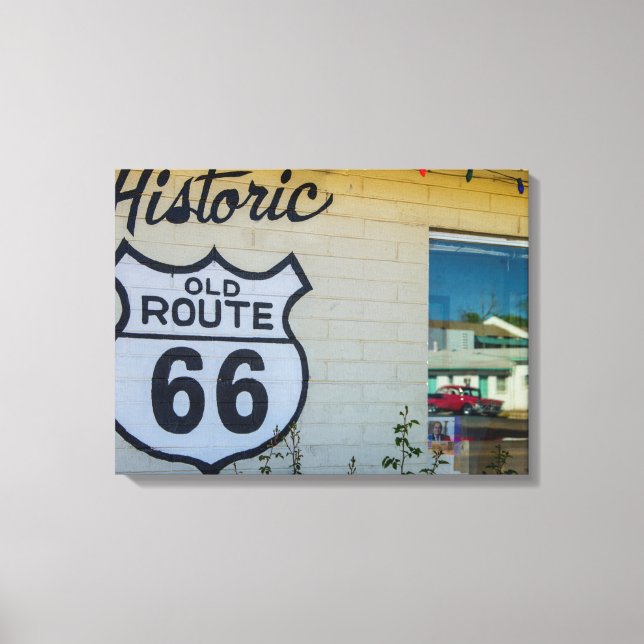 Toile Panneau Route 66 (Recto)