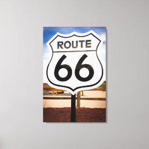 Toile Panneau routier Route 66, Arizona