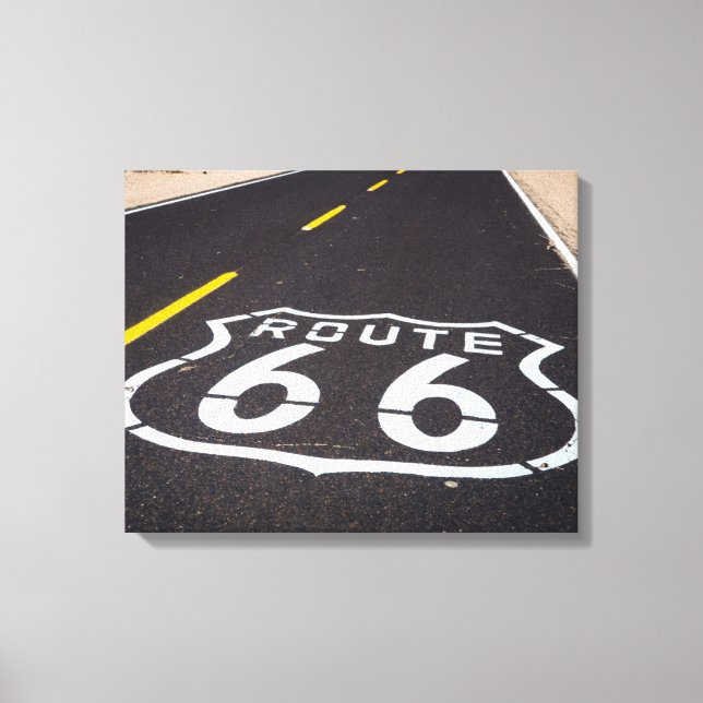 Toile Panneau routier Route 66, Arizona (Recto)