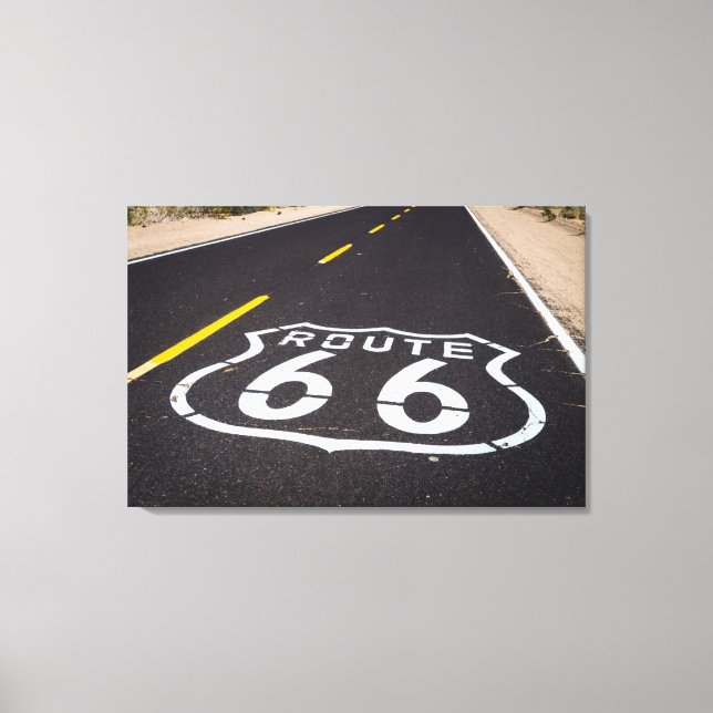 Toile Panneau routier Route 66, Arizona (Recto)