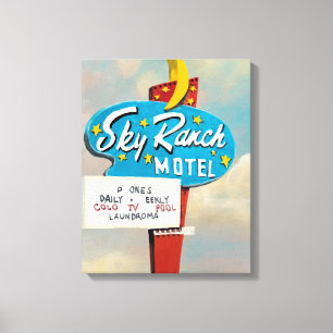 Toile Panneau Sky Ranch Motel