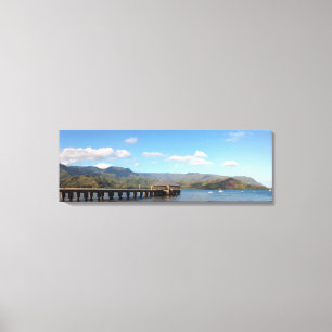 Toile Panorama de baie de Hanalei