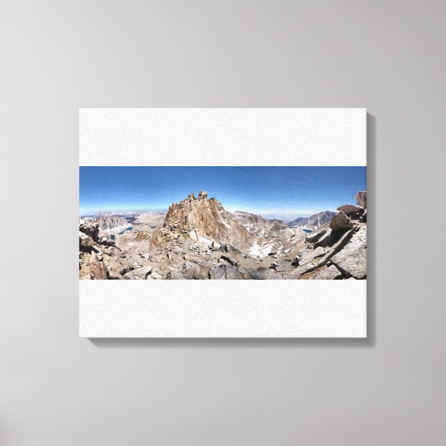 Toile Panorama de la crête du sentier du Mont Whitney -  (Recto)