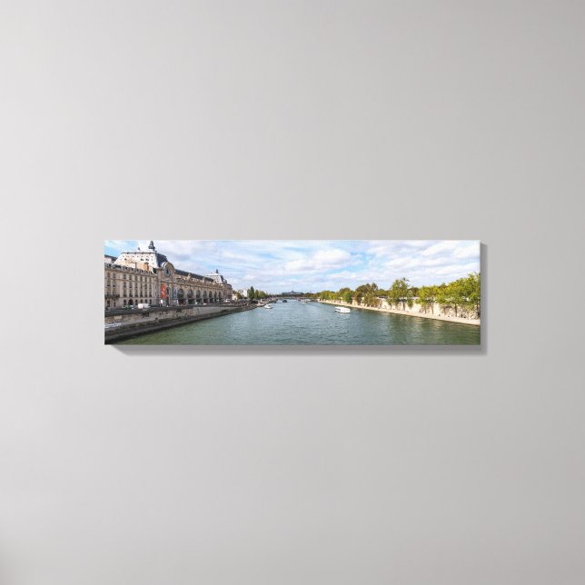 Toile Panorama du Musée d'Orsay de Pont Royal - Paris (Recto)
