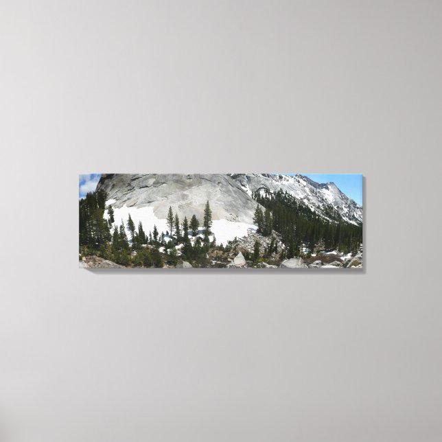Toile Panorama en granit neigeux à Yosemite (Recto)