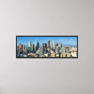 Toile Panoramique de la skyline du centre-ville de Los A
