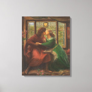 Toile Paolo et Francesca da Rimini (par Rossetti)