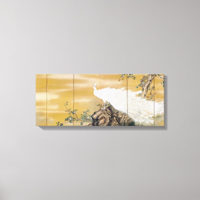 Toile Paon blanc Mochizuki Gyokkei (Recto)