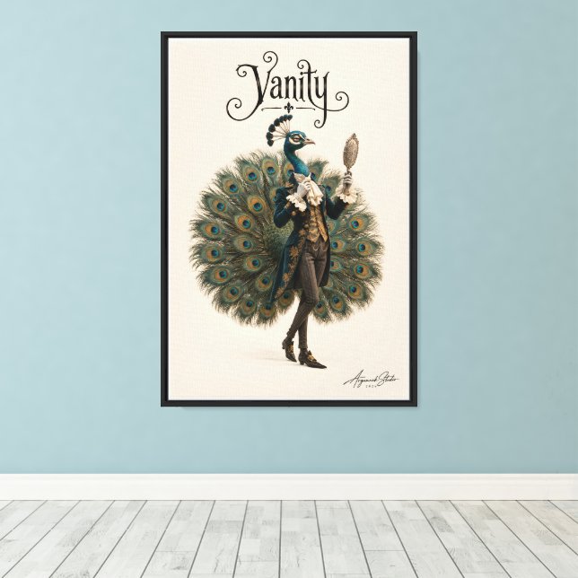 Toile Paon Dandy (Insitu (Plancher de Bois))