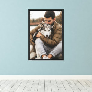 Toile Papa Chien Et Photo De Compagnie De Chien Souvenir