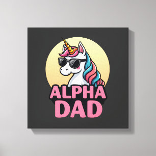 Toile Papa licorne drôle Laufey hommes Fête des Pères No