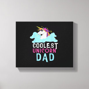 Toile Papa Licorne Le Plus Cool Cadeau Licorne Mignon Dr