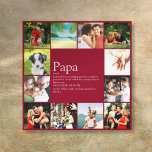 Toile Papa Papa Papa Papa Père Définition 12 Amusement p<br><div class="desc">Personnalisez les 12 photos préférées et la définition personnalisée pour votre père, votre père ou votre père spécial afin de créer un cadeau unique pour la Fête des pères, les anniversaires, Noël ou tout autre jour que vous voulez montrer combien il signifie pour vous. Une façon parfaite de lui montrer...</div>