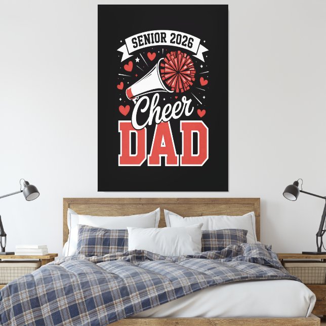 Toile Papa senior de cheerleader fier 2026 (Insitu(Chambre))