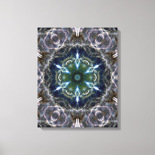 Toile Papier en Mandala Folk (Recto)