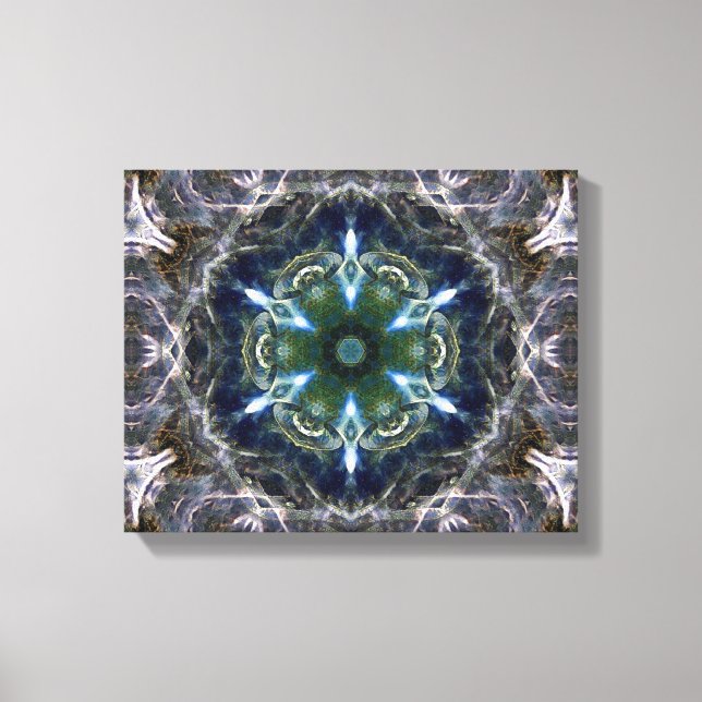 Toile Papier en Mandala Folk (Recto)