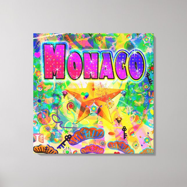 Toile Papier Epoch Heure Monaco Imprimer (Recto)