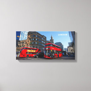 Toile Papier extensible Red London Bus