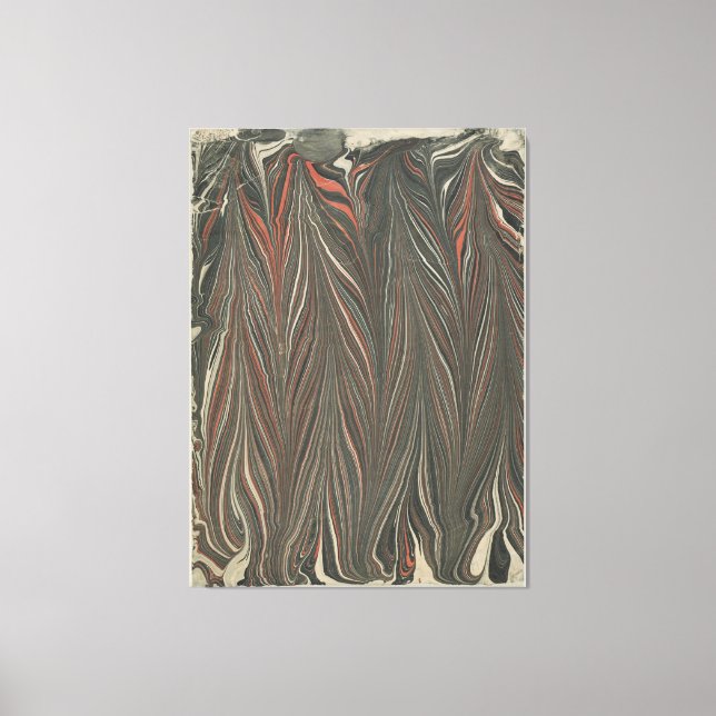 Toile Papier marbré (peigne rétracté) (Recto)