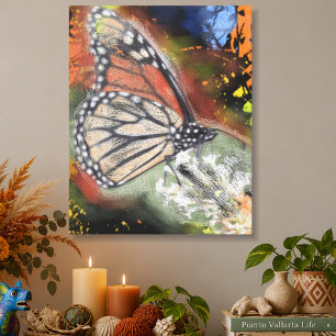 Toile Papier Peint Abstrait Papillon Anniversaire PV02 A