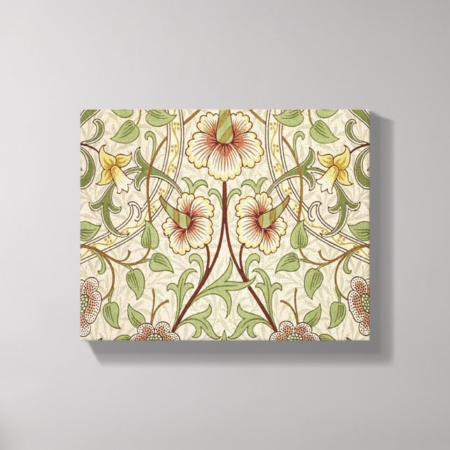 Toile Papier peint fleur classique jonquille de William  (Recto)