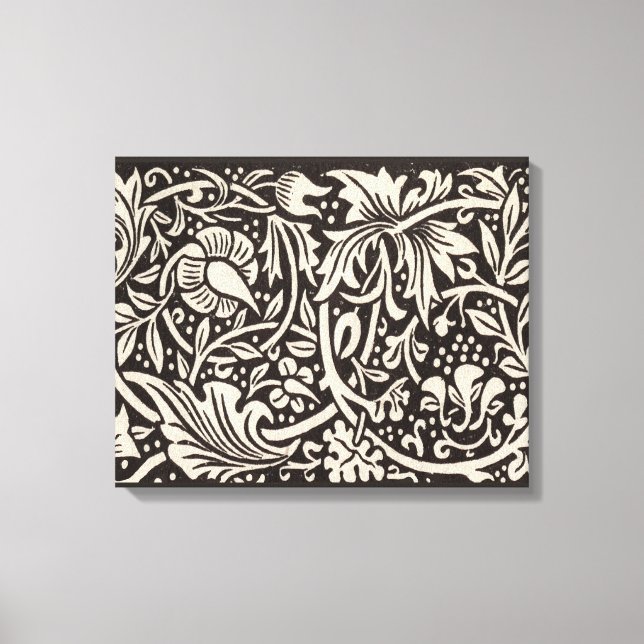 Toile Papier peint floral Narcisse William Morris (Recto)